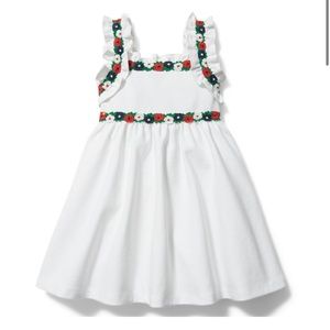 Janie&Jack Crochet Floral Trim Ponte Dress